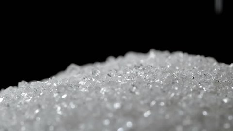 Falling Sugar Crystals Extreme Macro Stock Footage Video (100% Royalty ...