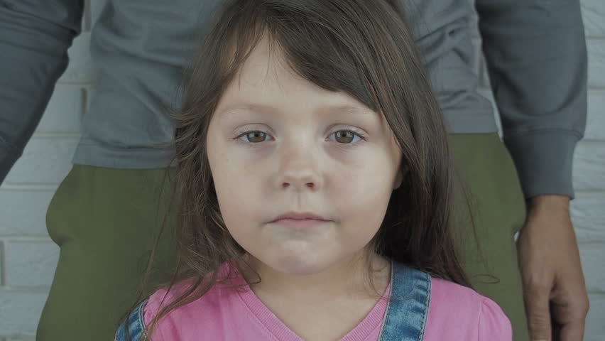 Kidnapping. Theft of the child. Child abuse. The child is covered with a handkerchief