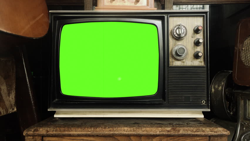 Old Tv Vintage Technology Television. Stock Footage Video