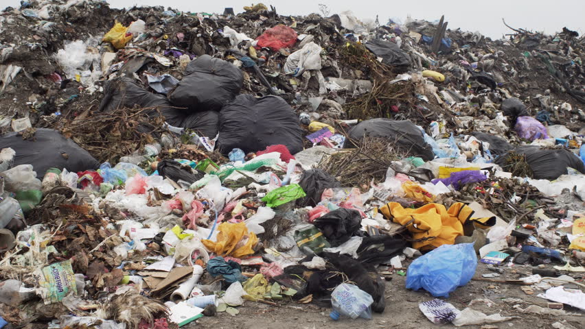 The Environment, Garbage Dump, Pan Royalty-Free Stock Footage #1018960642