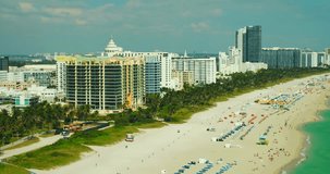 Condominium buildings on the beach Miami