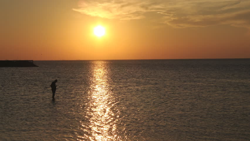 Sunset on the sea,Malmo Sweden