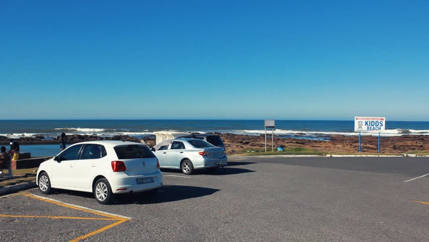 Parking lot in fron of the beach