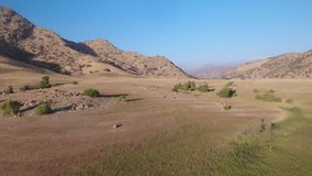 Drone over Lake Kaweah Recreation Area outside of Sequoia National Park, USA