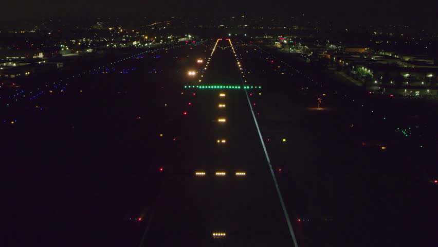 aerial pov view landing on runway Stock Footage Video (100% Royalty ...