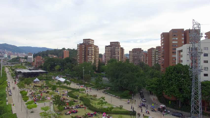 Aerial view of Medellin, Colombia 