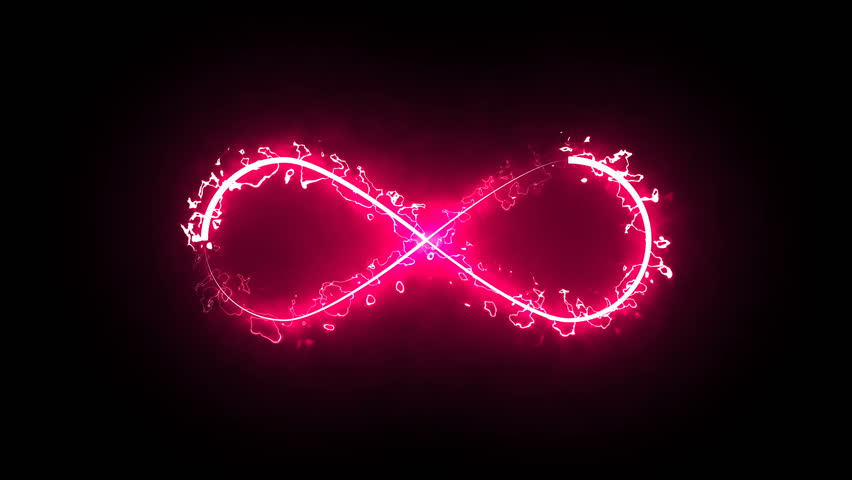 Burning infinity sign in space, modern computer generated 3D rendering background | Shutterstock HD Video #1019029981