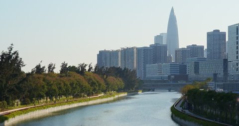 Shenzhen, China,29 October 2018:- Business district in Shenzhen 