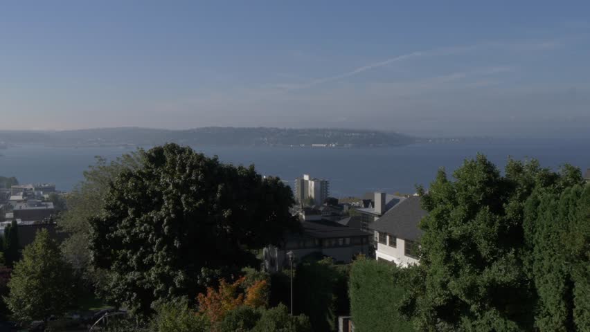 View of Space Needle and Downtown Seattle from Kerry Park, Queen Ann District, Seattle, Washington State, United States of America, North America
