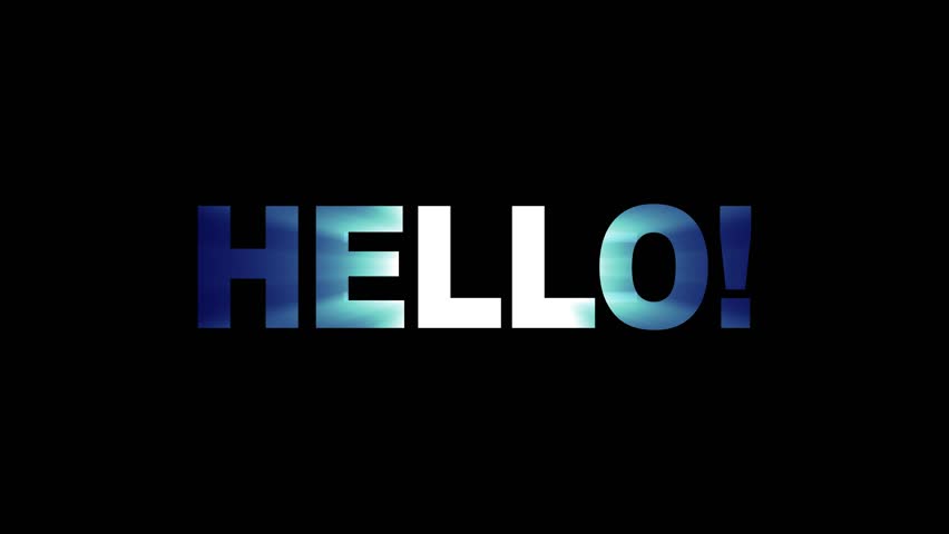 Neon Glitch Hello Word Text Stock Footage Video (100% Royalty-free ...