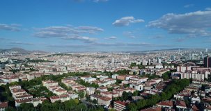  4K Aerial Footage : Ankara capital city of Turkey