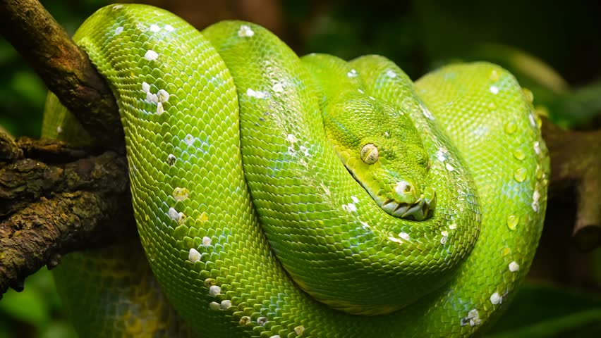 Green Tree Python - Morelia viridis image - Free stock photo - Public ...