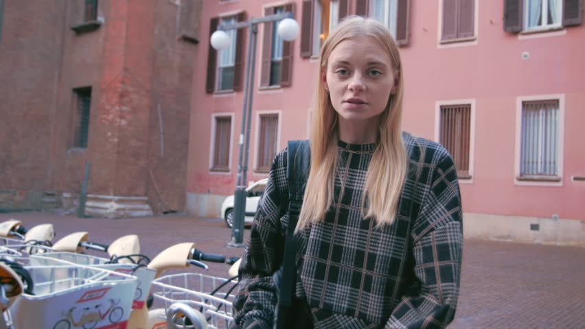 Russian model in Milan