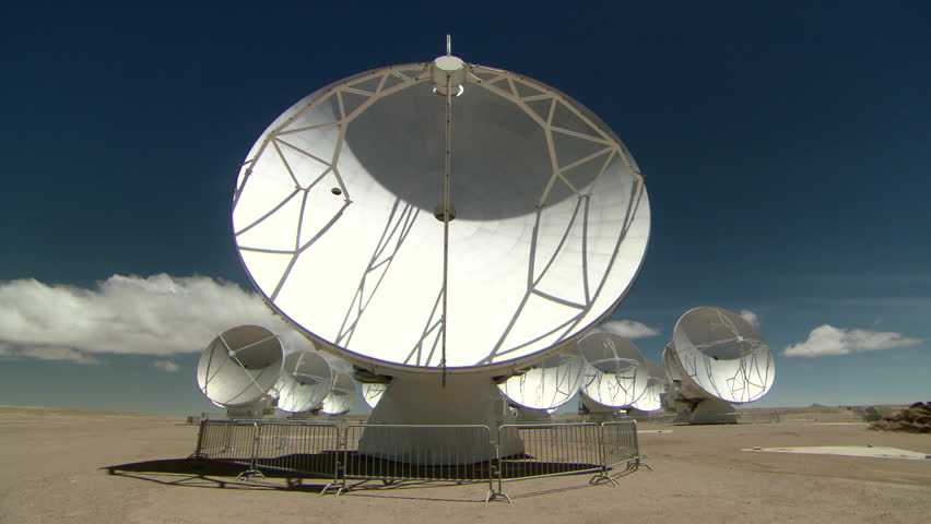 ALMA astronomy site at San Pedro de Atacama, Antofagasta Region / Chile Royalty-Free Stock Footage #1019249965