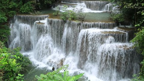 Huay Mae Khamin waterfall is a national park in Kanchanaburi Province, Thailand.