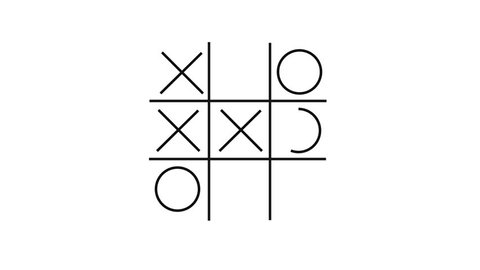 the game of noughts and crosses. game TIC TAC toe