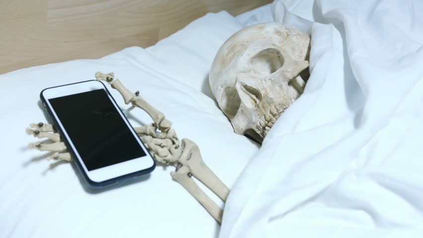 Human Skeleton Laying in Bed Stock Footage Video (100% Royalty-free)  1019280898 | Shutterstock