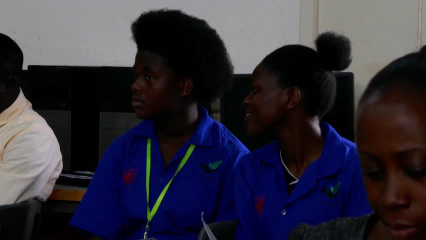 Kampala/Uganda-October 2018: Students, parents and teachers meeting in African school in Kampala  | Shutterstock HD Video #1019286478