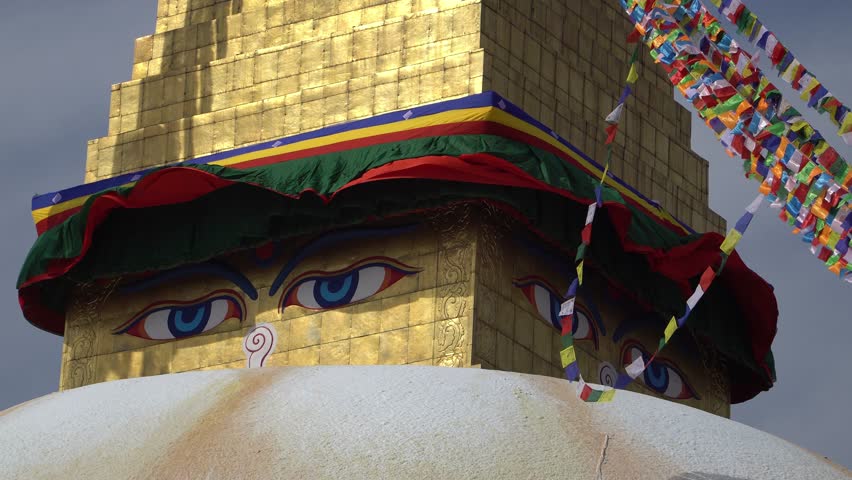Kathmandu , Nepal: Boudhanath Stupa in Kathmandu, Nepal. Boudhanath is a stupa in Kathmandu, Nepal. It is one of the largest spherical stupas in Nepal.