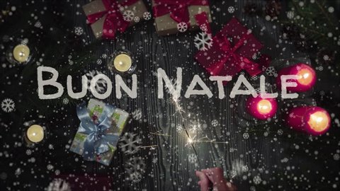 Buon Natale Meaning In English.Gift Card Italian Image Stock Video Footage 4k And Hd Video Clips Shutterstock