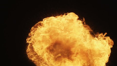 Fire ball explosion shooting with high speed camera