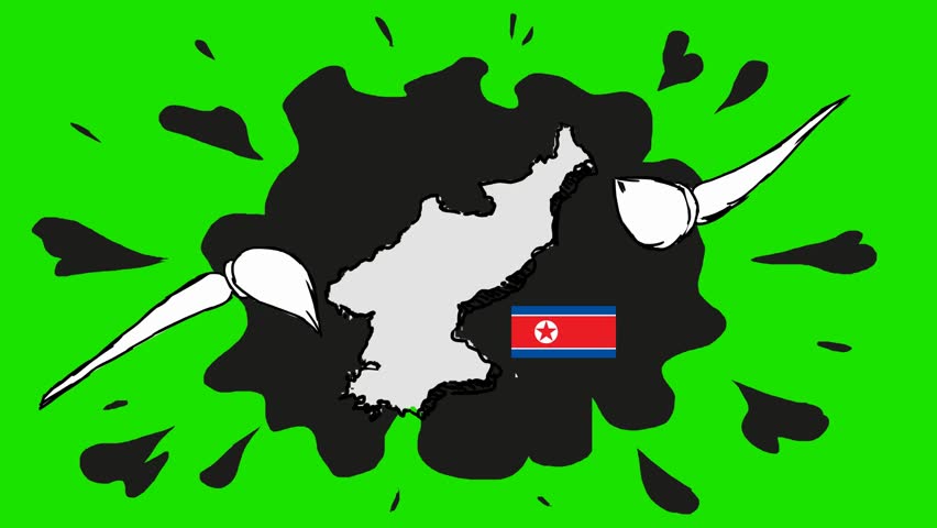 North Korea - hand drawn animation - 2D Drawing