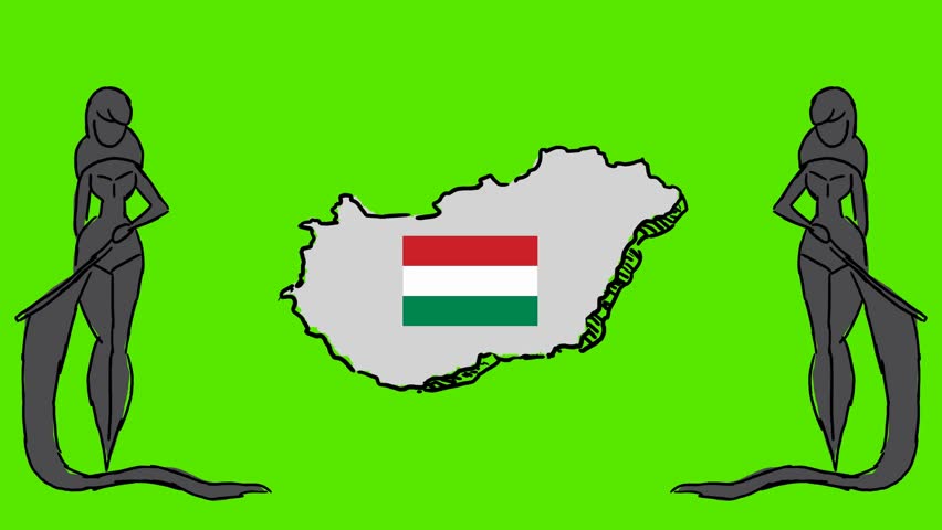 Hungary - hand drawn animation - 2D Drawing