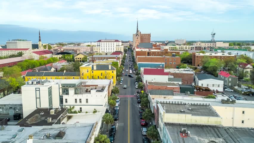 Charleston Historic Peninsular Drone Timelapse an Hyperlapse.