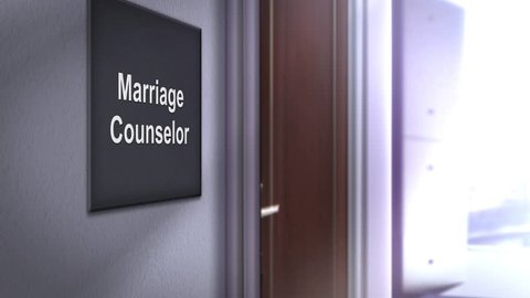 Modern interior building signage series - Marriage Counselor