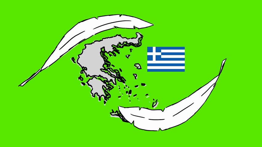 Greece - hand drawn animation - 2D Drawing