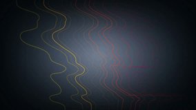 Colorful wavy abstract dotted lines motion design. Seamless loop. Video animation Ultra HD 4K 3840x2160
