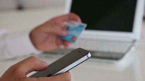 Using the online shopping mobile phone credit card
