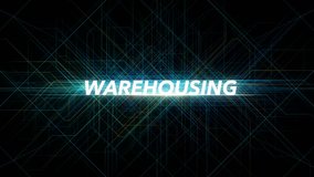 Digital Lines Tech Word - WAREHOUSING - Powered by Shutterstock - Get 15% off with code: PIKWIZARD15