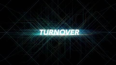 Digital Lines Tech Word - TURNOVER