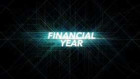 Digital Lines Tech Word - FINANCIAL YEAR - Powered by Shutterstock - Get 15% off with code: PIKWIZARD15
