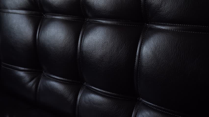 Black Leather Stock Footage, Leather Sofa Black