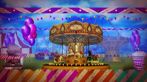 Yellow Orange Circus Tent Festoon Lights Stock Footage Video (100% ...