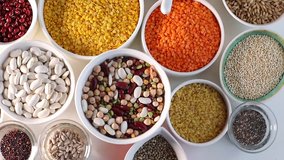Various grain, cereals, seeds, beans 
 - Powered by Shutterstock - Get 15% off with code: PIKWIZARD15