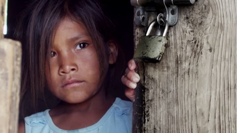 Raramuri Indigenous Girl in Northern Mexico