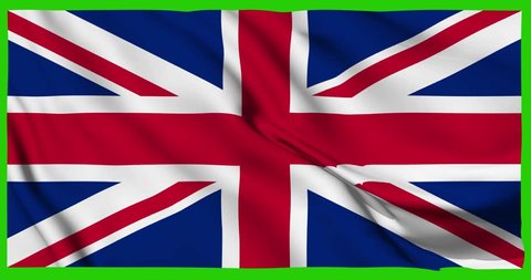 realistic ultra-hd flag united kingdom waving Stock Footage Video (100% ...