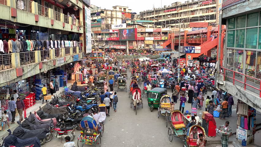 People in old market in Dhaka, Bangladesh image - Free stock photo ...