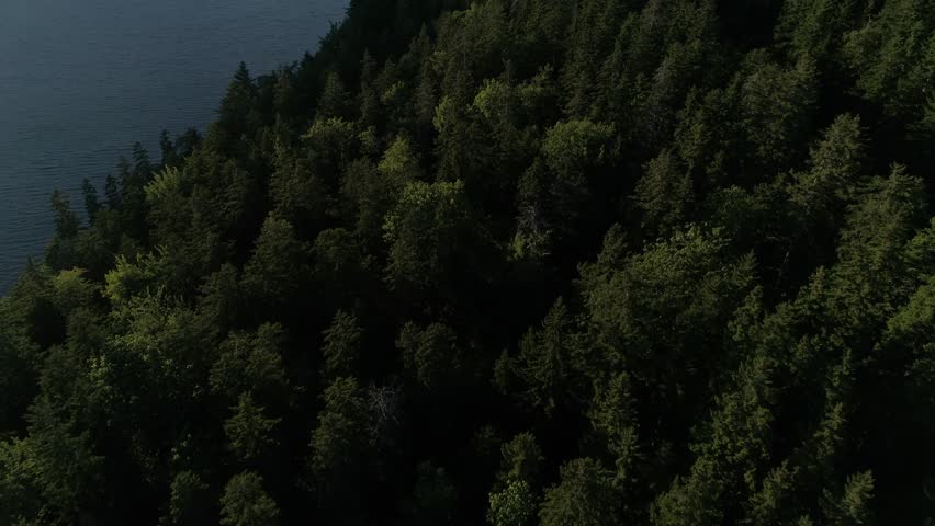 Maine Bar Harbor Acadia National Park Aerial View 4K 