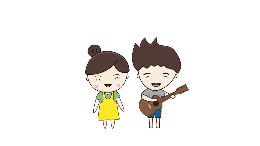 Cartoons Play Guitar And Sing Stock Footage Video 100 Royalty Free 1019525962 Shutterstock