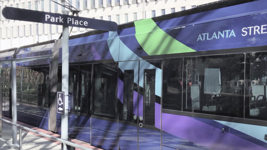 Atlanta USA March 14th 2018 Streetcar