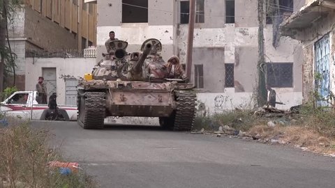 Military battles in the city of Taiz south Yemen between the national army and the Houthis.
City.Taiz / Yemen - March 03 2018.