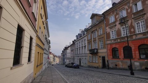 Old Town in Warsaw is placed on the UNESCO's list of World Heritage Sites. The main historic attraction for tourists in capitol of Poland. October, 2018