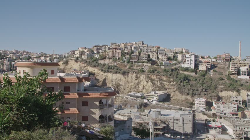 Overview of an Arab city in Israel
