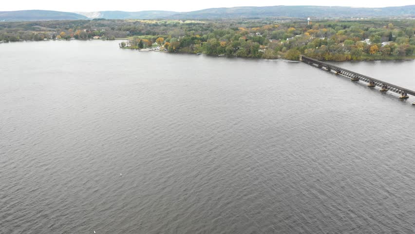 Fall Foliage at Merrimac Ferry - Wisconsin