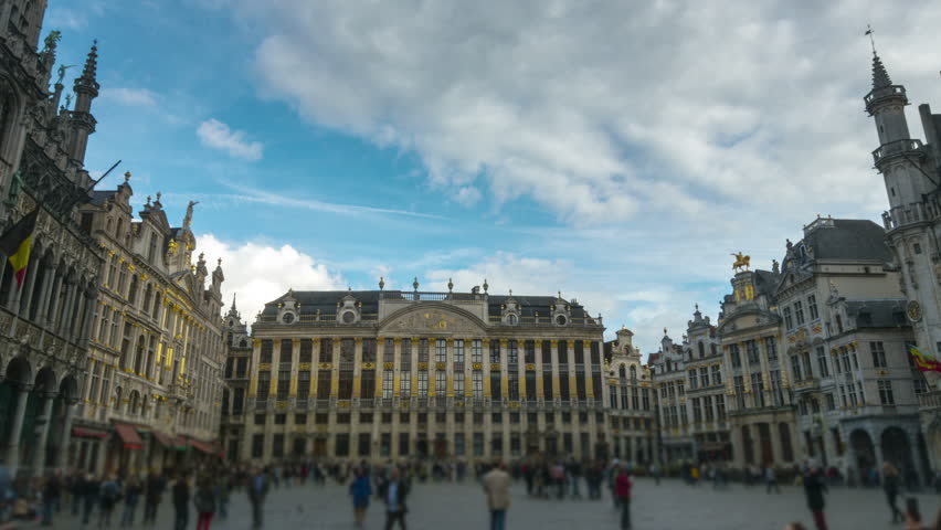 Brussels palace time lapse