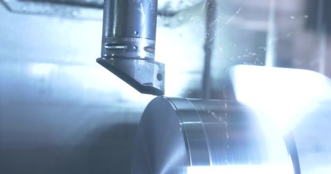CNC Machining, Close-up, Engineering using High-end machines